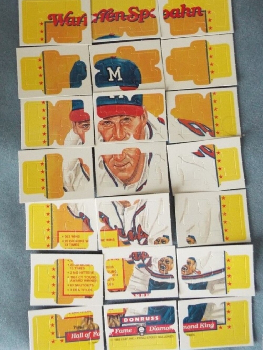 Complete Puzzle ⚾ Warren Spahn Diamond King (63/63) Complete Set 👑